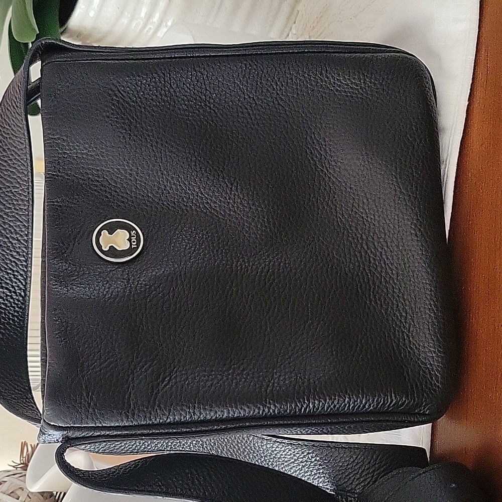 TOUS grain leather small crossbody.